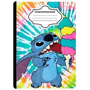 Handmade Stitch Tie Dye Composition Notebook